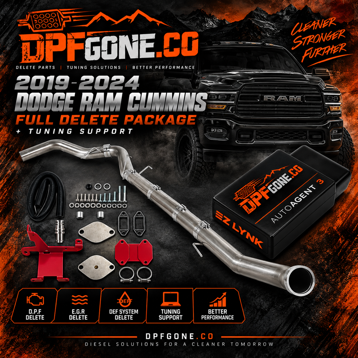 19-21 Dodge Ram Full Delete+Tuning