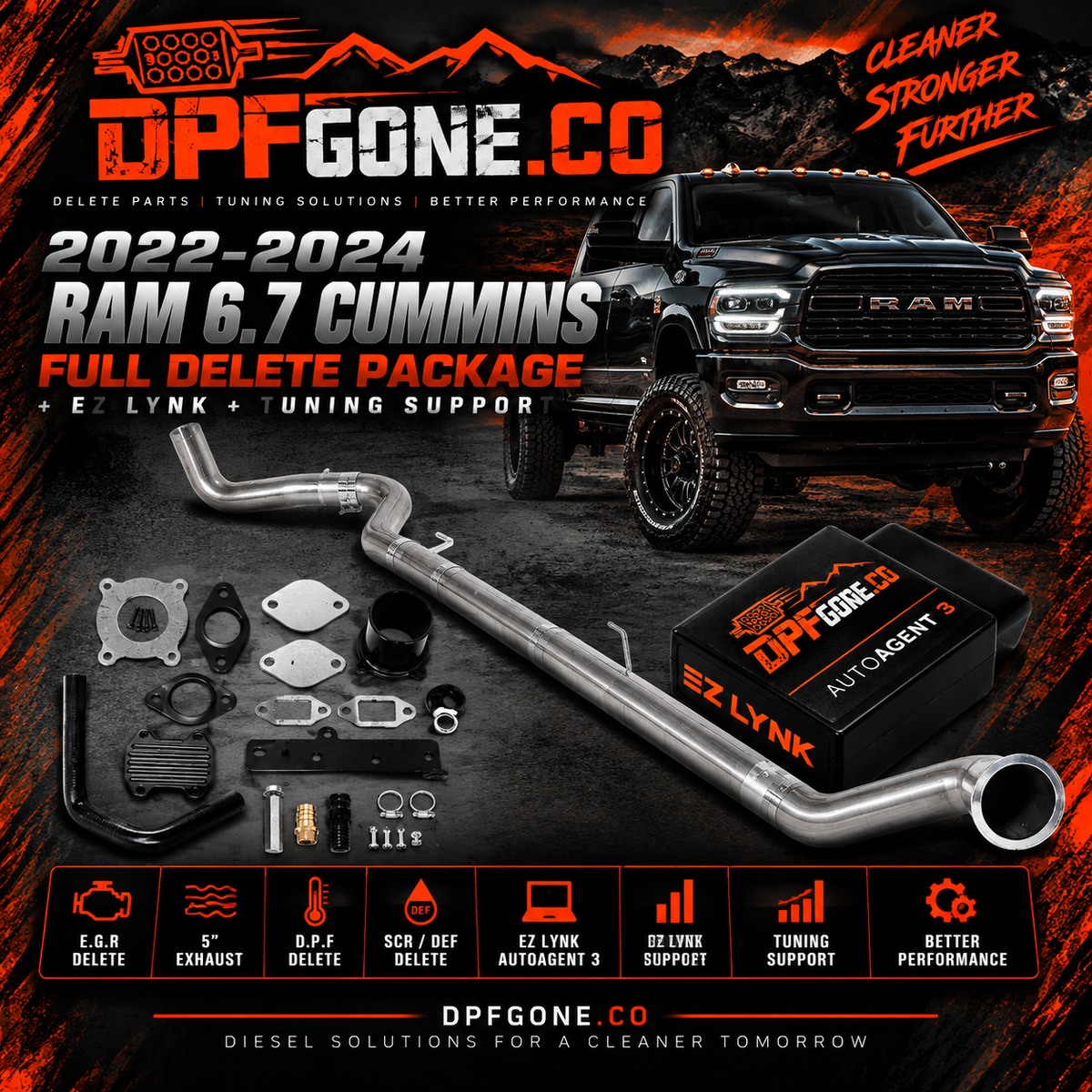 22-24 Dodge Ram Full Delete+Tuning
