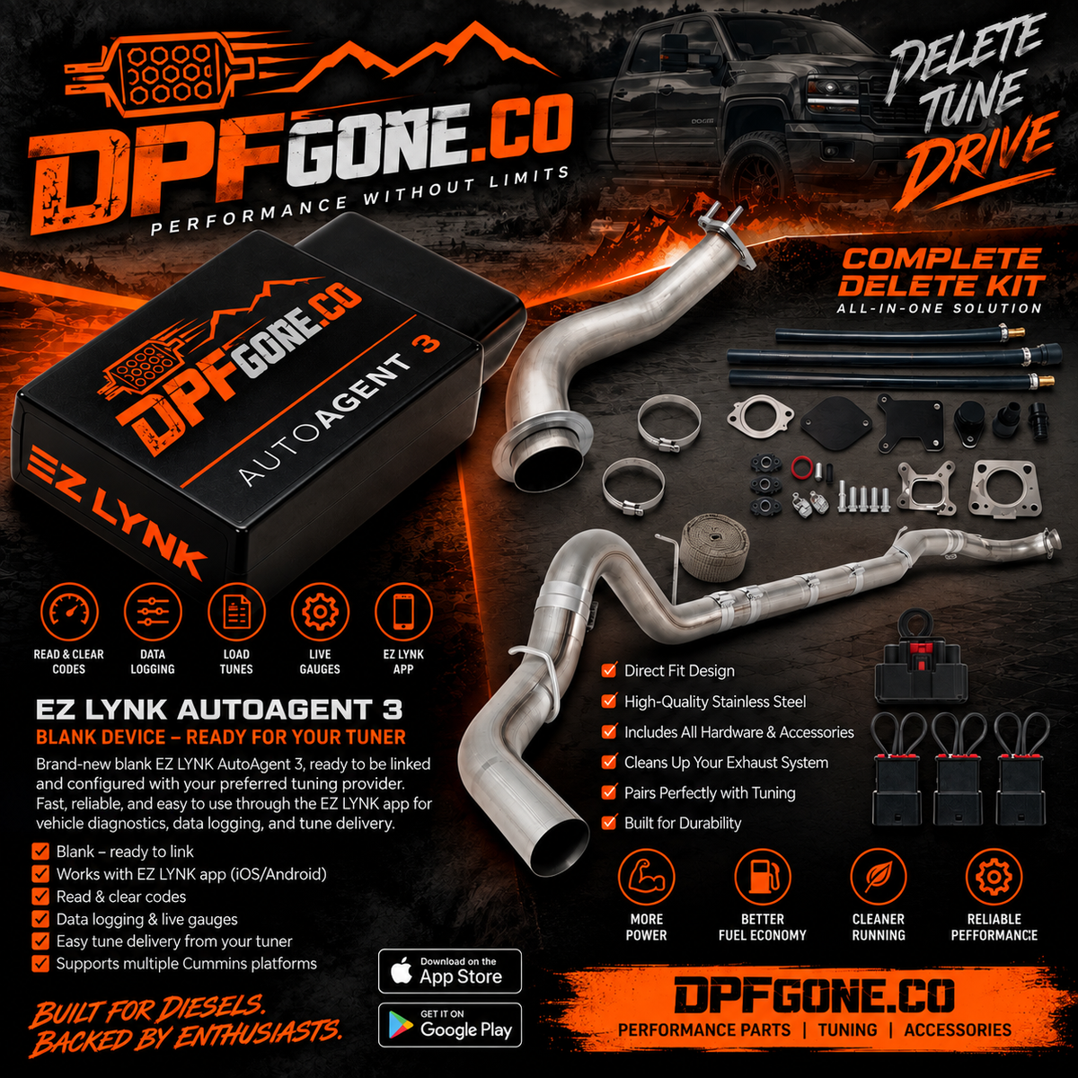 11-16 LML Duramax Full Delete+Tuning