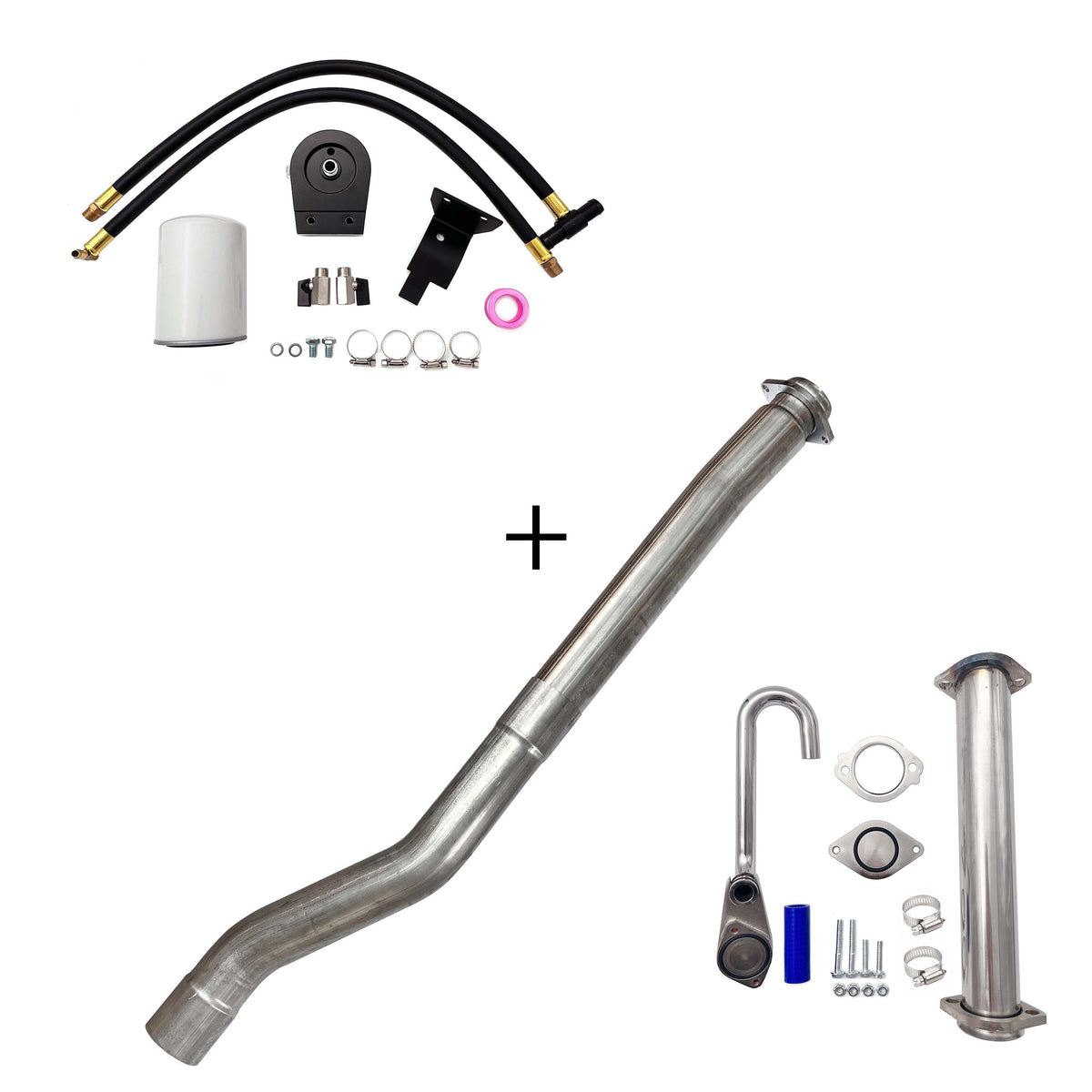 2003-2007 6.0L Ford Powerstroke Cat & Muffler/EGR/CCV/Up-Pipe Upgrade Kit