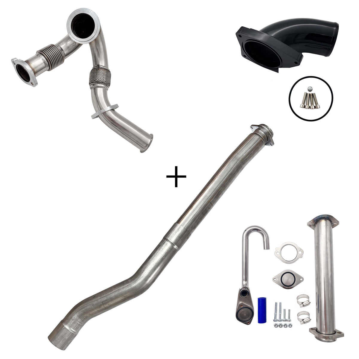 2003-2007 6.0L Ford Powerstroke Cat & Muffler/EGR/CCV/Up-Pipe Upgrade Kit