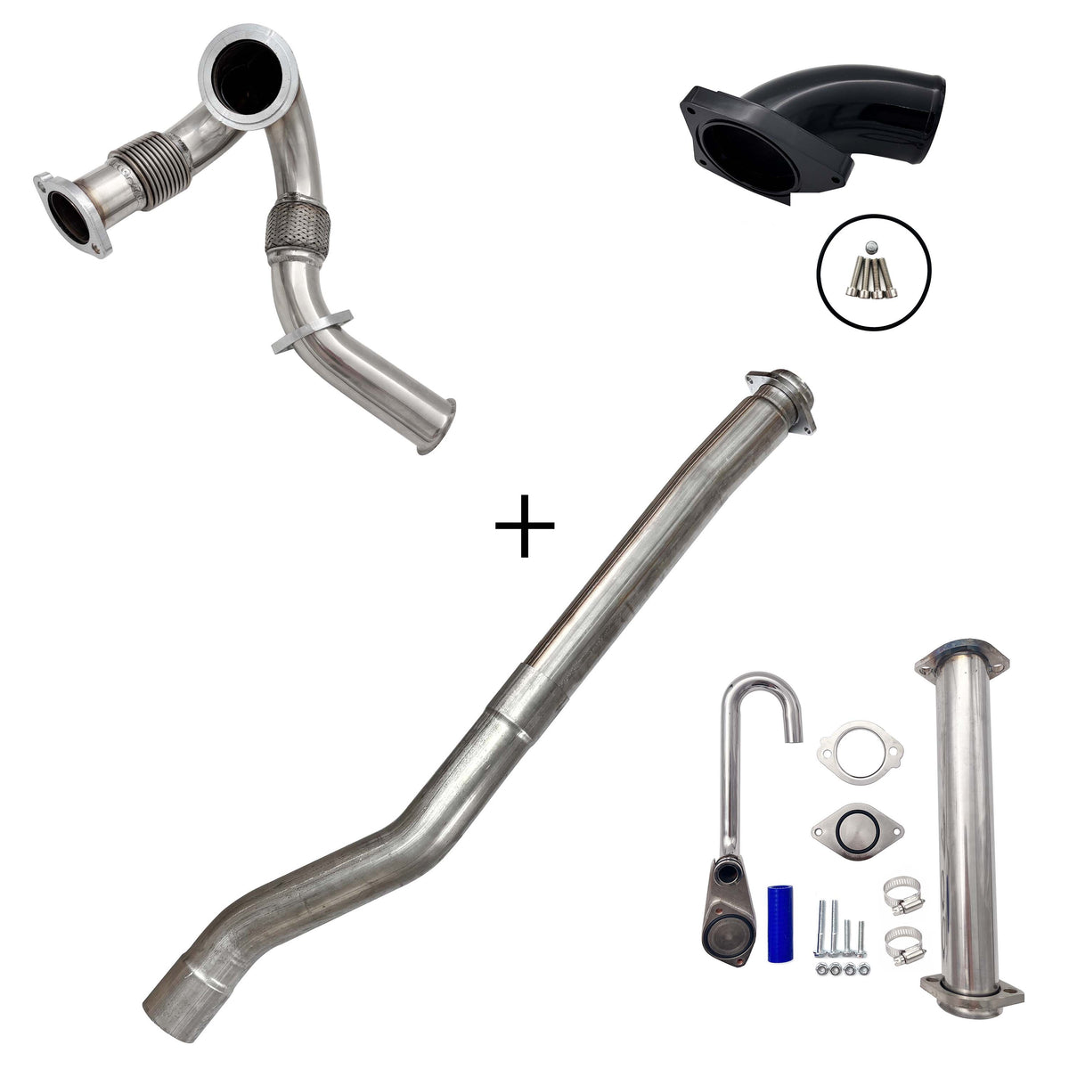 2003-2007 6.0L Ford Powerstroke Cat & Muffler/EGR/CCV/Up-Pipe Upgrade Kit