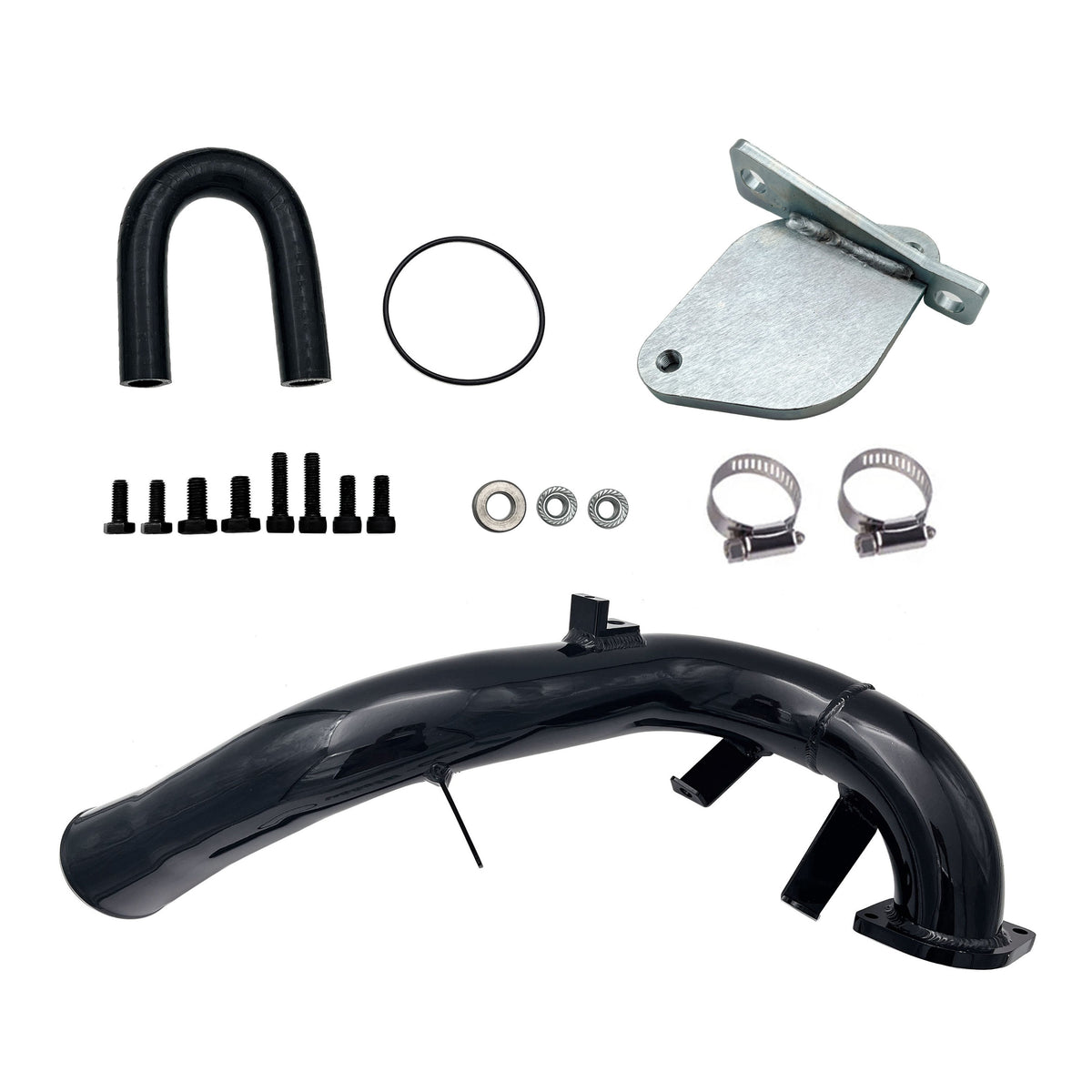 2007.5-2010 Chevy GMC 2500HD 3500HD 6.6L LMM Duramax EGR Delete Kit with Intake Elbow