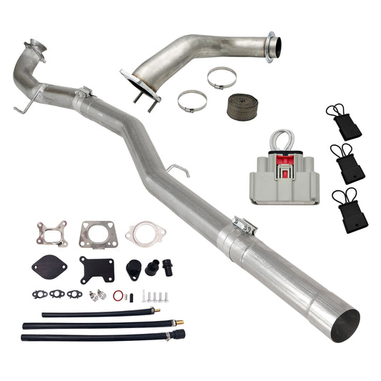 2017-2023 6.6L Duramax L5P DPF/CCV/EGR Delete & Downpipe w/ CAN Bus Kit