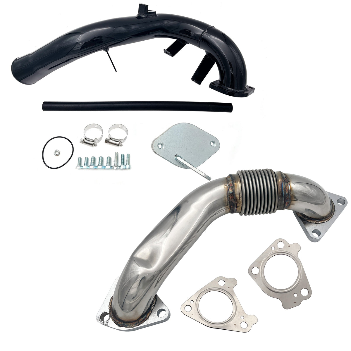 2006-2007.5 6.6L Chevy Duramax Passenger Up-Pipe & EGR Delete Kit w/ Intake