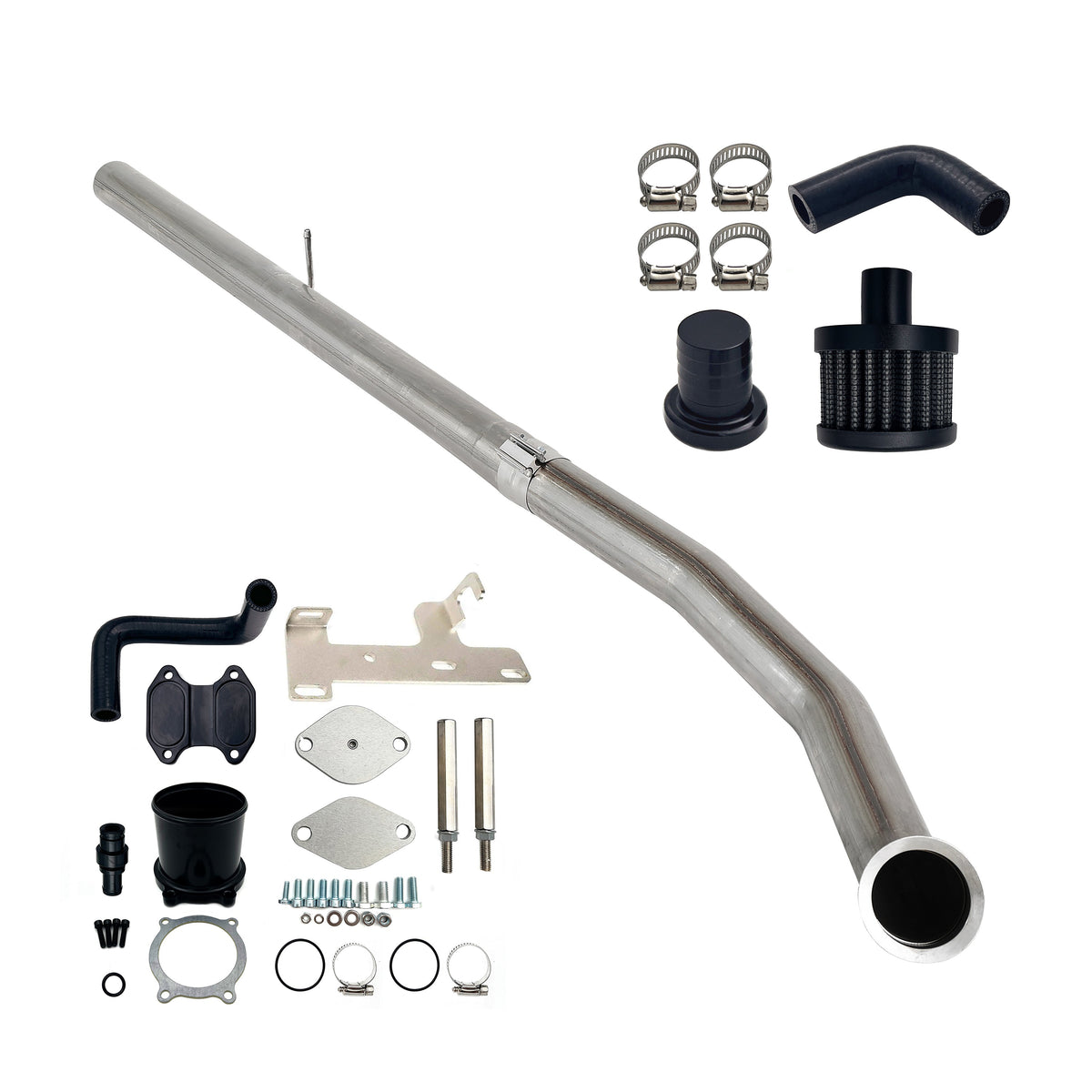 2010-2012 6.7L Ram 4" DPF Delete Pipe & EGR Cooler Delete Kit
